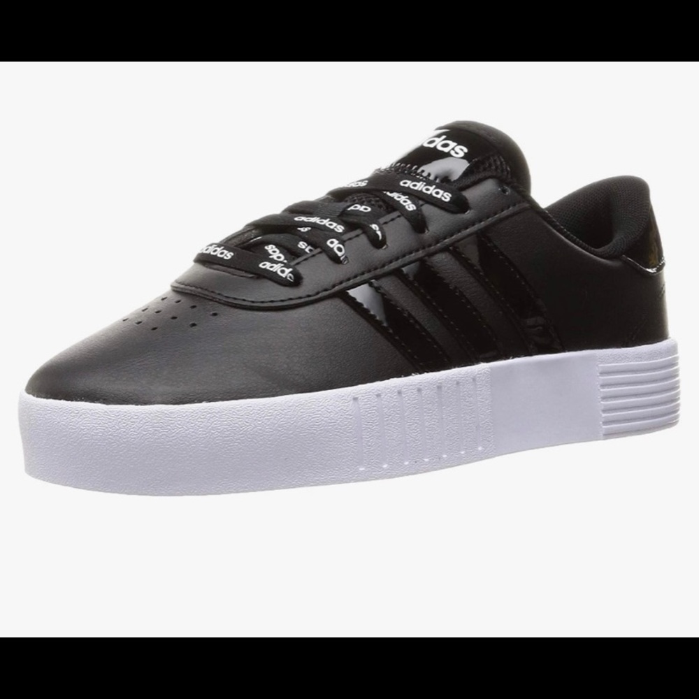 adidas Court Bold FY9993, Womens, Core Black/Core Black/Cloud White size 9.5 - Picture 2 of 14